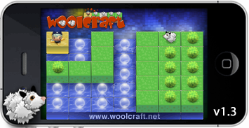 Woolcraft iphone app dec 2011 from France Woolcraft level editor dec 2011