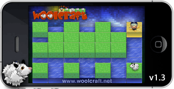 Woolcraft iphone app dec 2011 from France Woolcraft level editor dec 2011